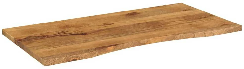 Rašomojo stalo stalviršis su linkiu, 140x50x2,5 cm, mango