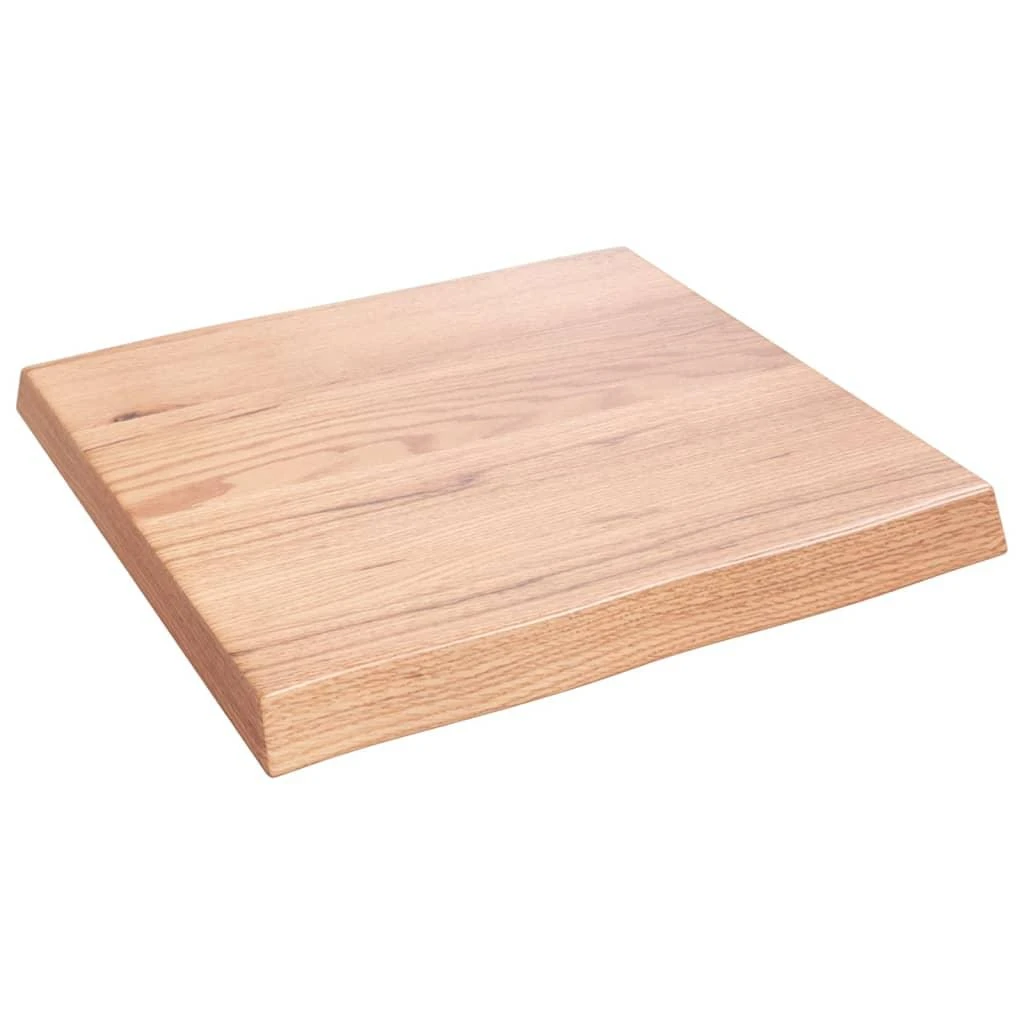 Stalviršis, šviesiai rudas, 60x60x(2-6) cm, medienos masyvas