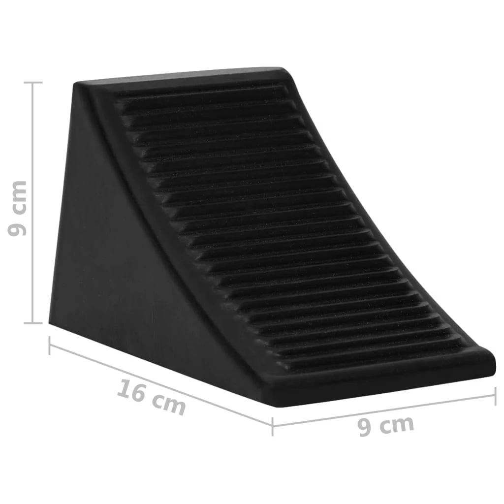 Ratų atramos, 4vnt., 16x9x9cm, guma
