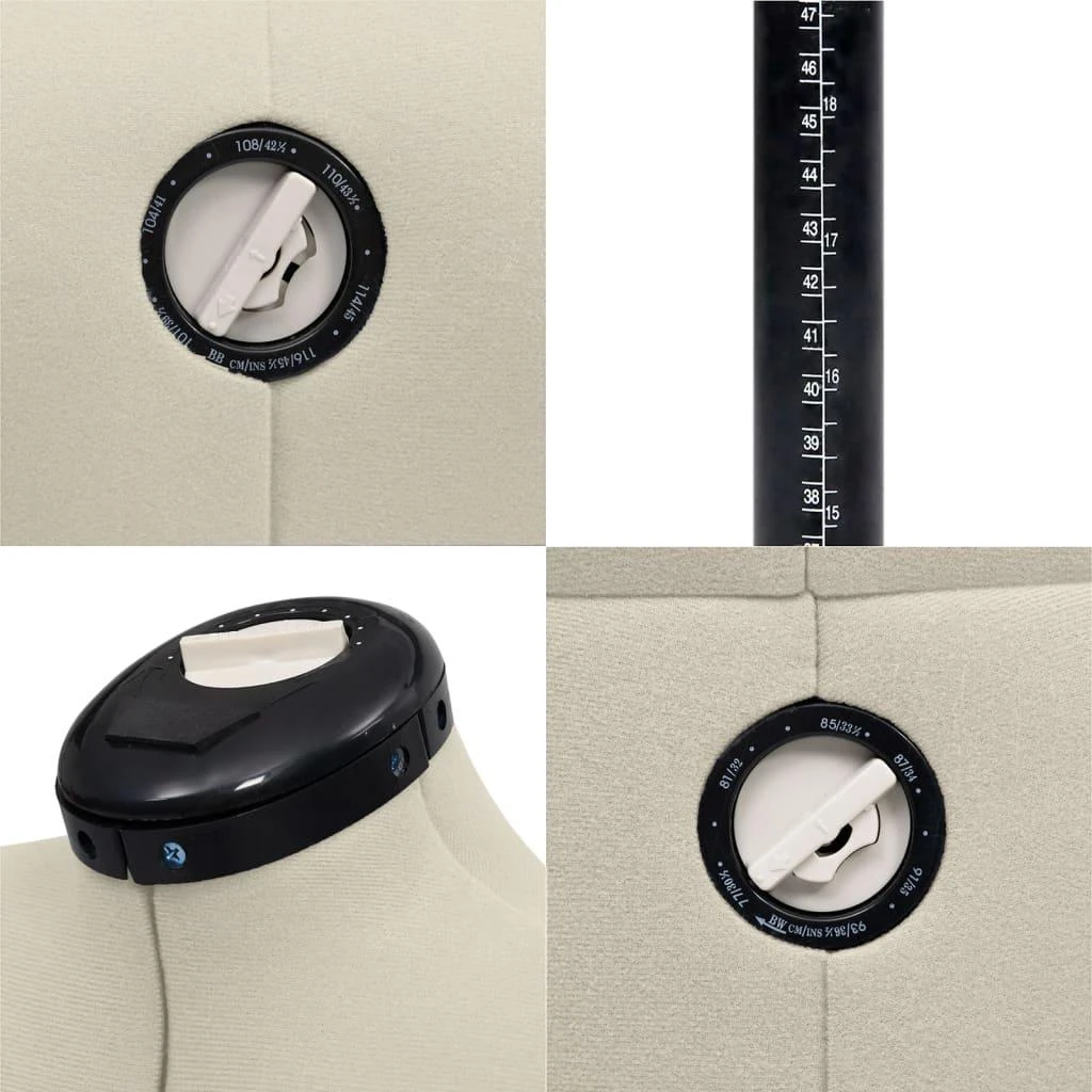 Reguliuojamas manekenas, kreminis, moteriškas, M/40-46 dydžio
