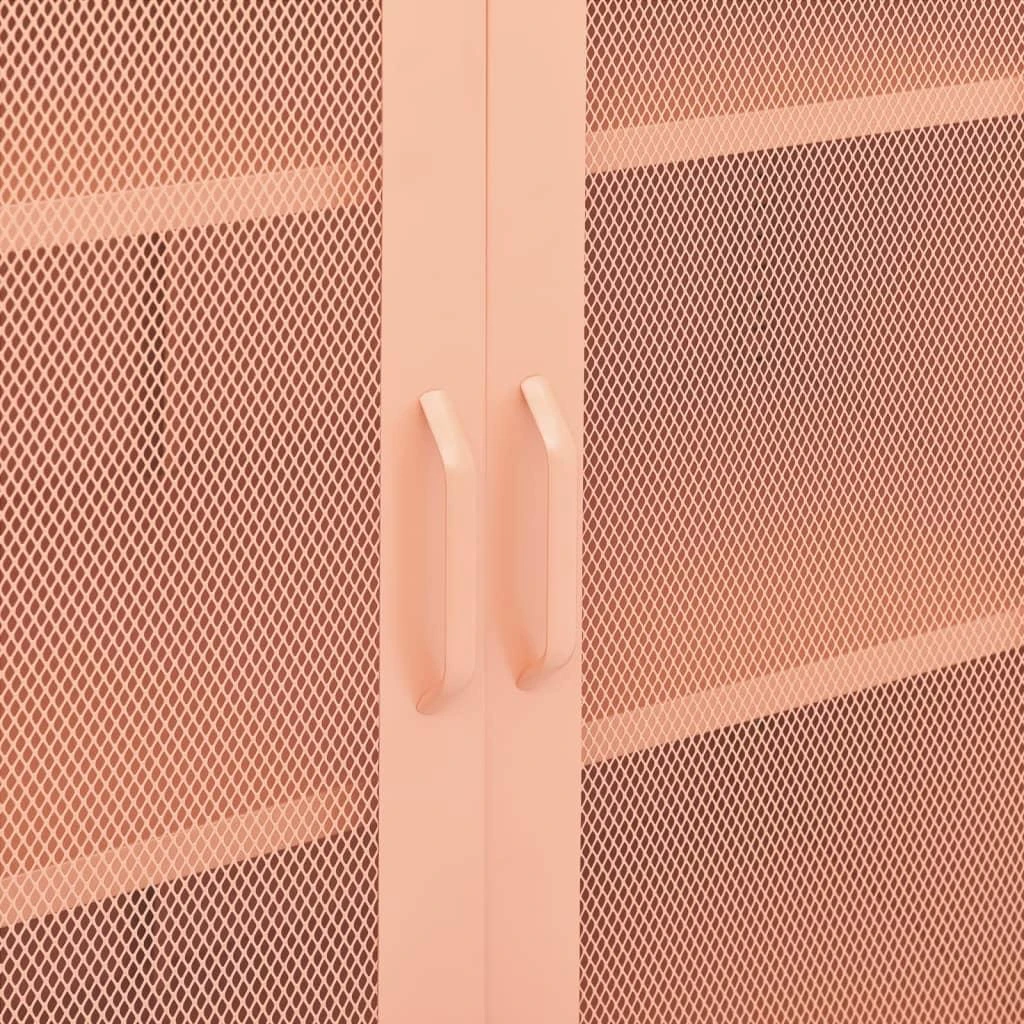 Sandėliavimo spintelė, rožinės spalvos, 80x35x101,5cm, plienas