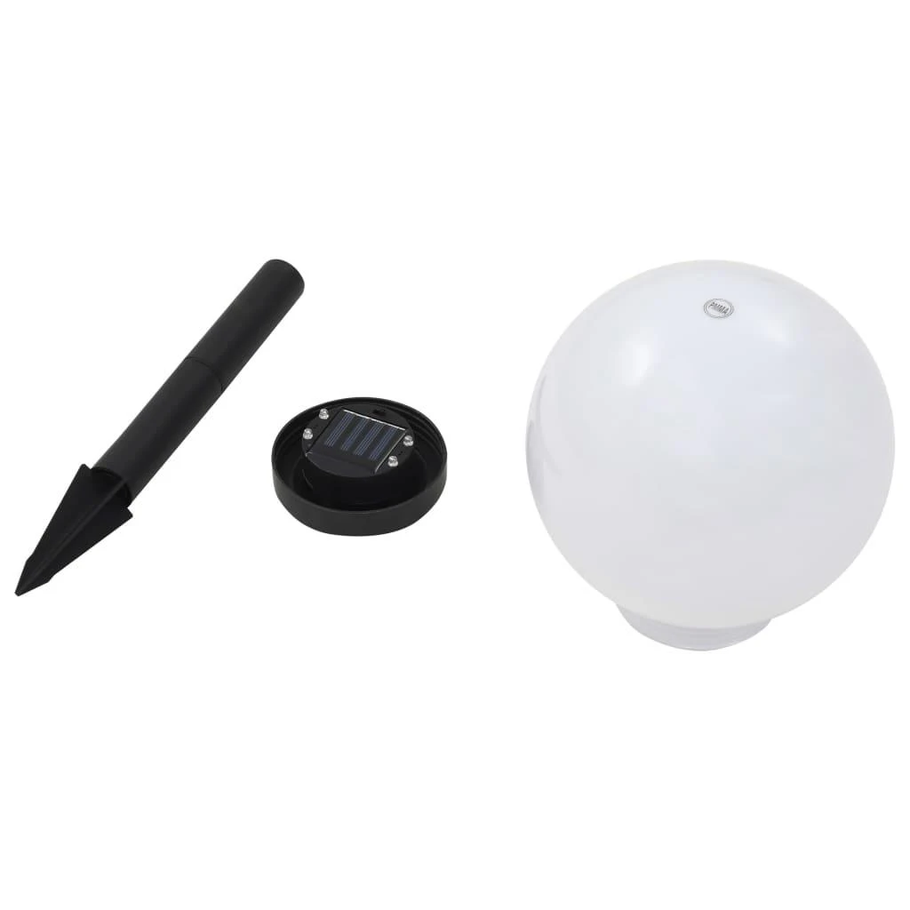 Saulės energija įkraunami lauko LED šviestuvai, 3vnt., 20cm