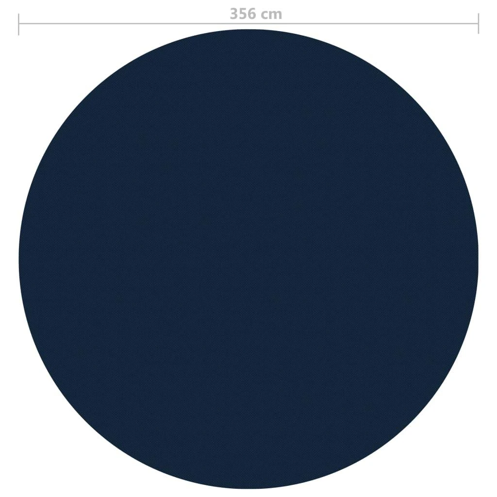 Saulę sugerianti baseino plėvelė, juoda/mėlyna, 356cm, PE