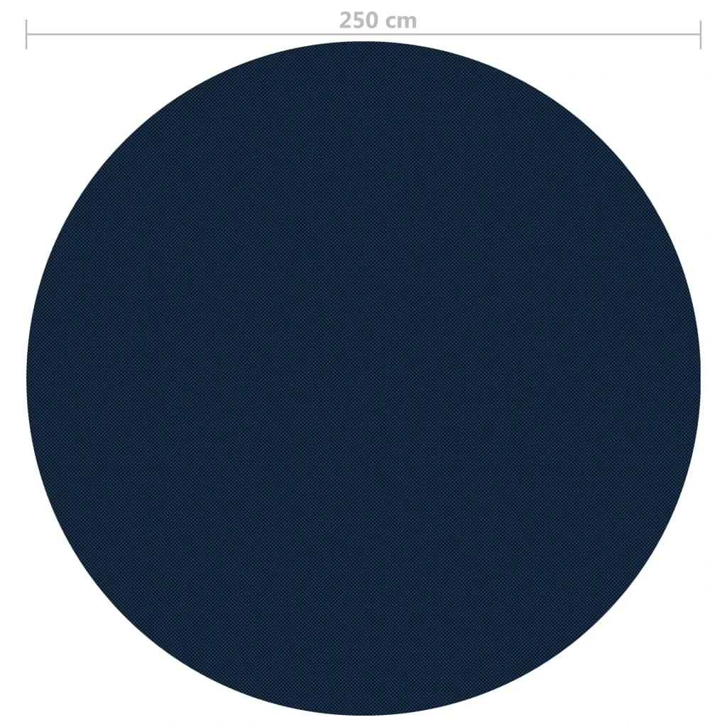 Saulę sugerianti baseino plėvelė, juoda/mėlyna, 250cm, PE