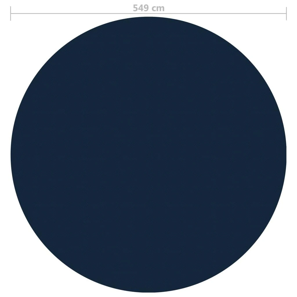Saulę sugerianti baseino plėvelė, juoda/mėlyna, 549cm, PE