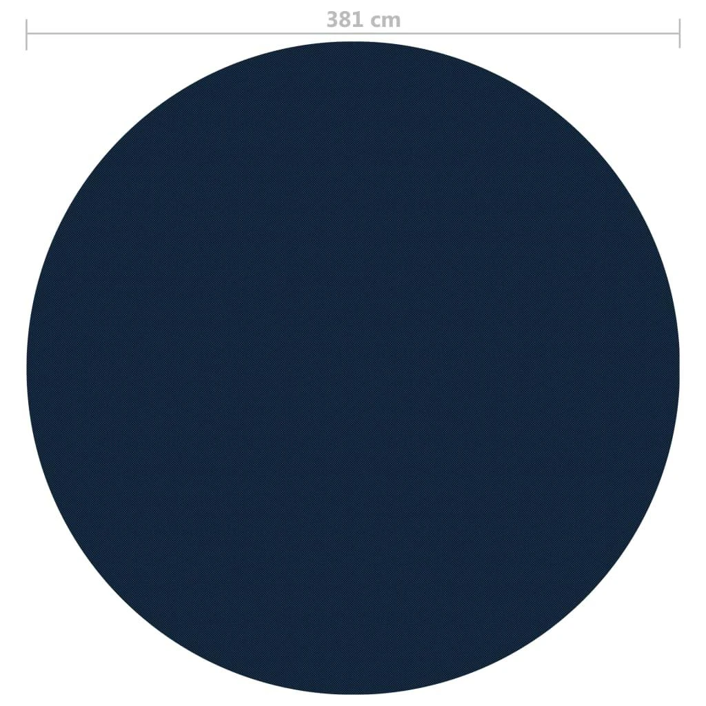 Saulę sugerianti baseino plėvelė, juoda/mėlyna, 381cm, PE
