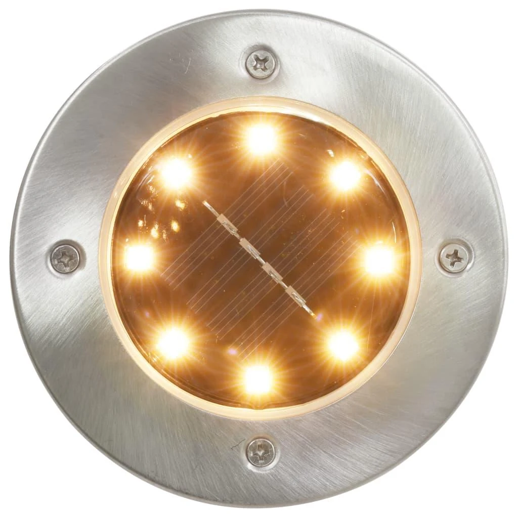 Saulės energija įkraunami LED šviestuvai, 8vnt., įvairių spalvų
