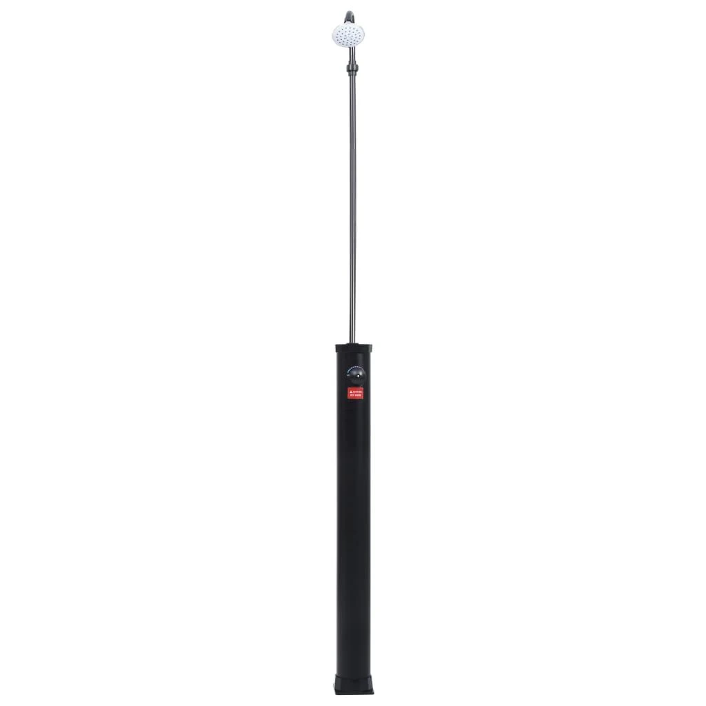 Saulės energija šildomas dušas, juodas, 215cm, 8 l