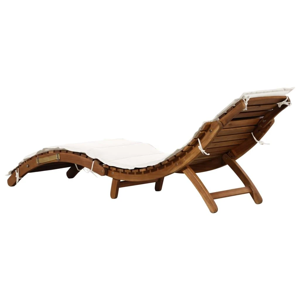 Sofa Saulės gultai su čiužinukais, 2vnt., kreminiai balti, akacija