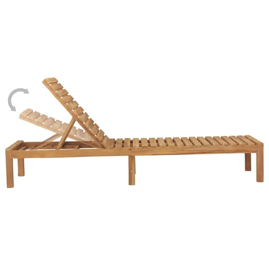 Saulės gultas, tikmedžio medienos masyvas