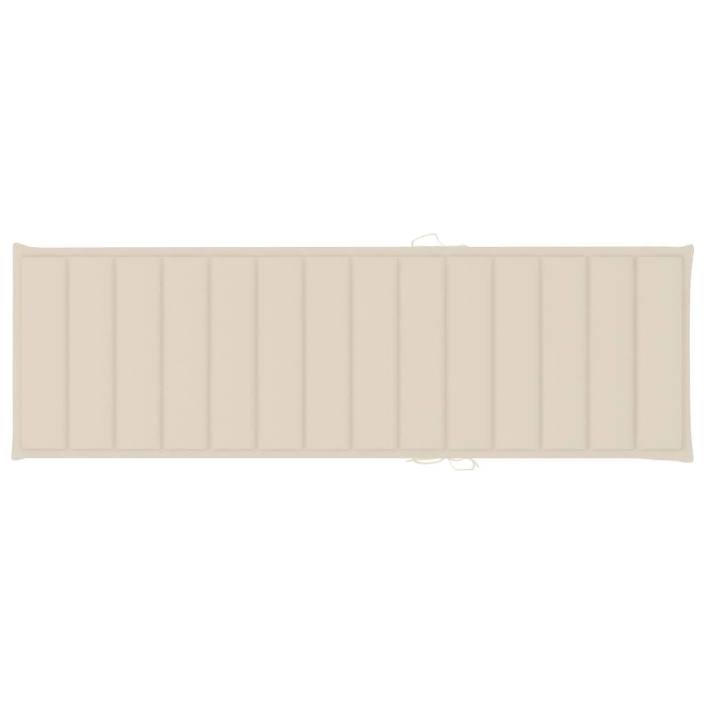 Saulės gulto čiužinukas, kreminės spalvos, 200x60x3cm, audinys