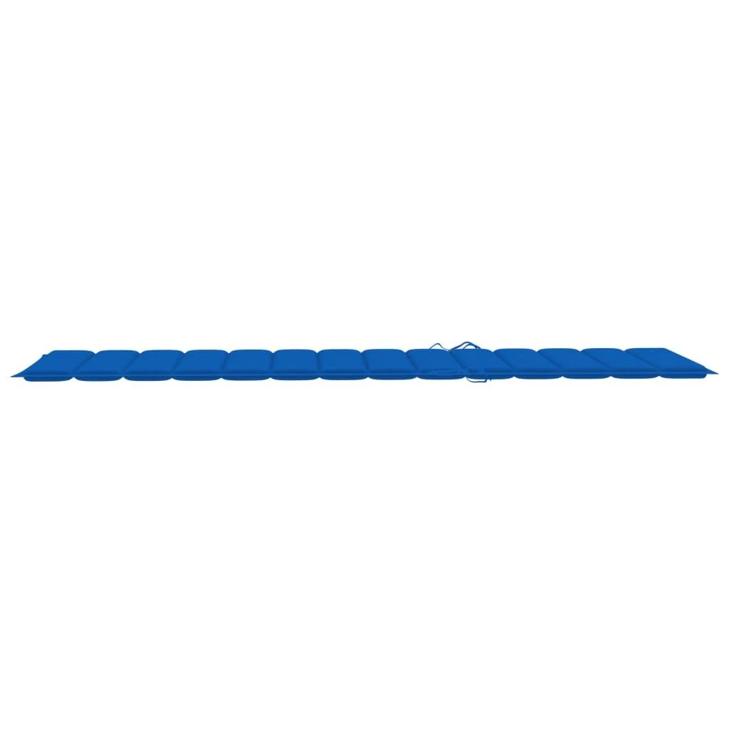 Saulės gulto čiužinukas, mėlynas, 200x70x3cm, audinys