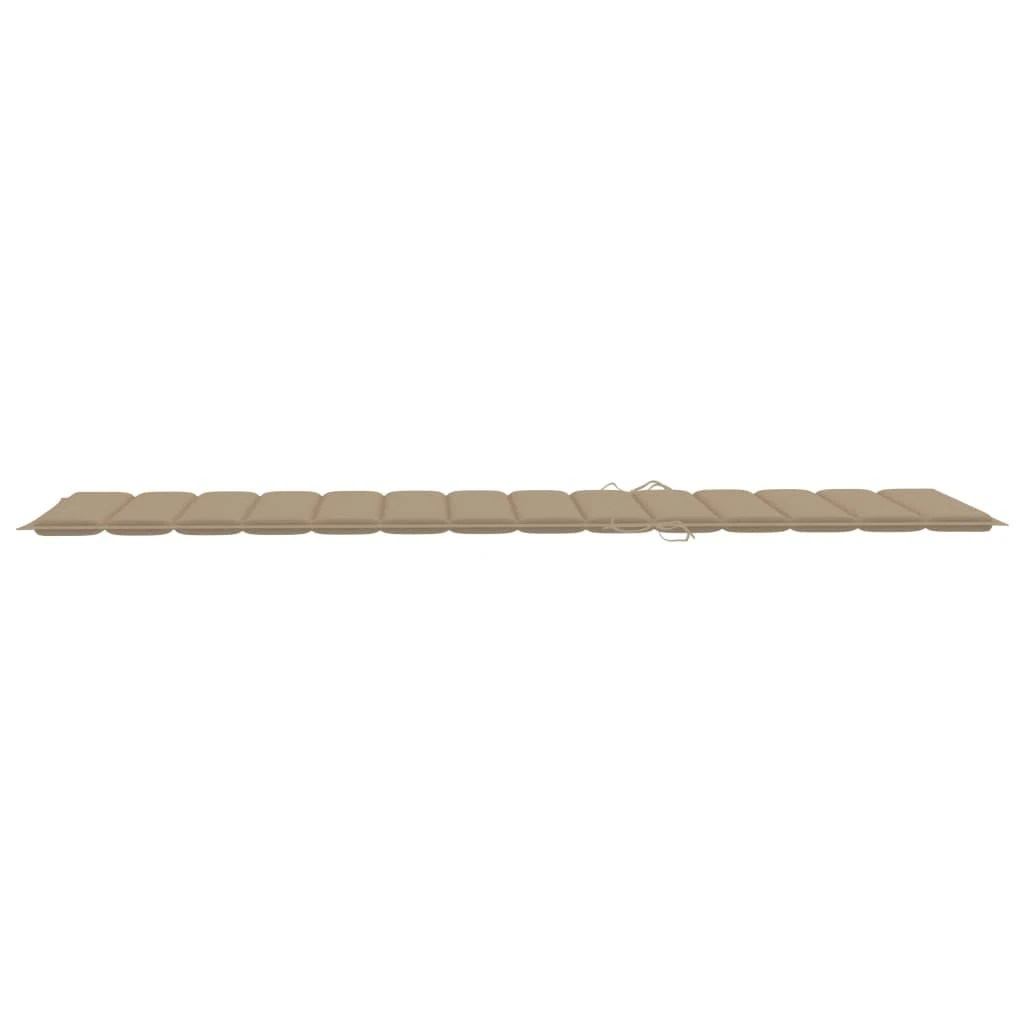 Saulės gulto čiužinukas, smėlio spalvos, 200x60x3cm, audinys