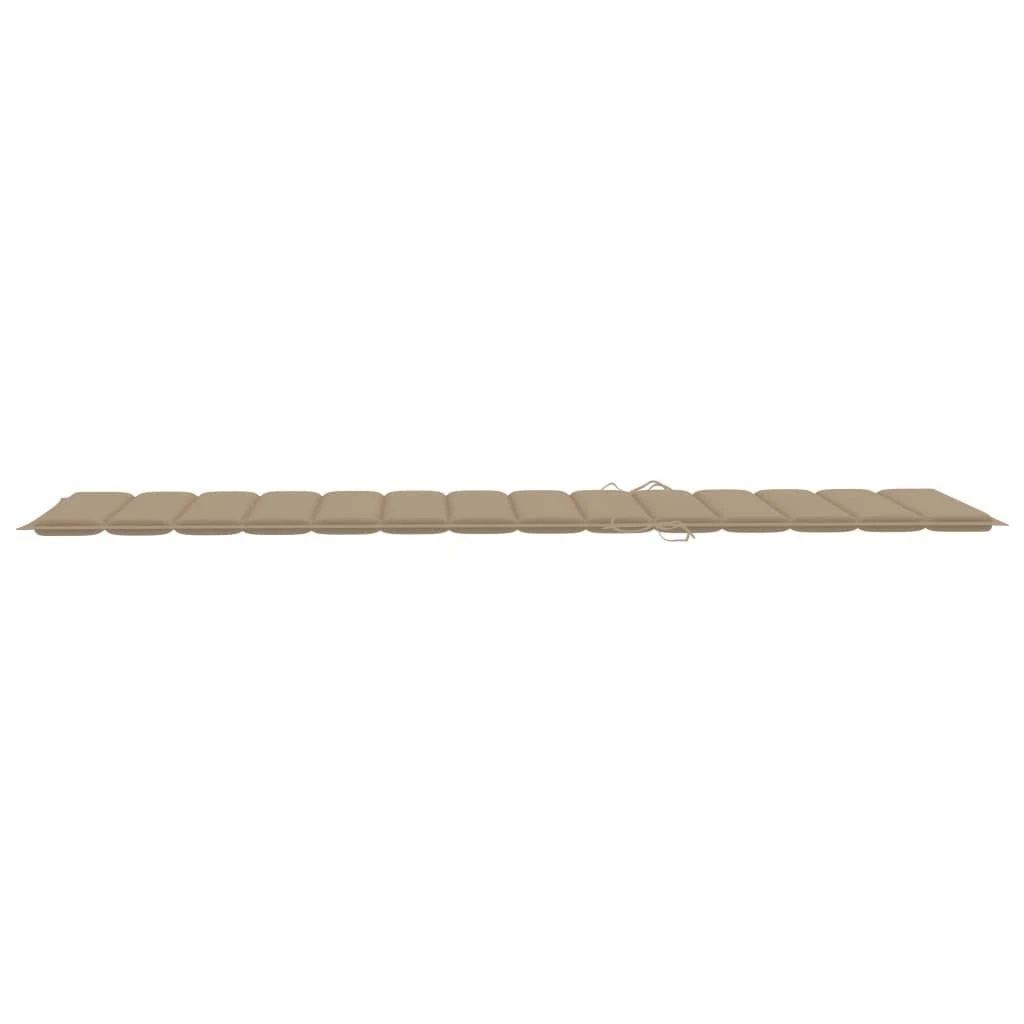 Saulės gulto čiužinukas, smėlio spalvos, 200x70x3cm, audinys