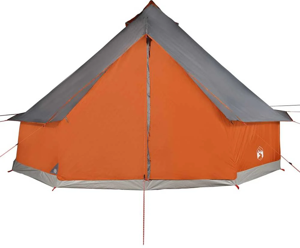 Šeimos palapinė, pilka ir oranžinė, aštuonvietė, tipi