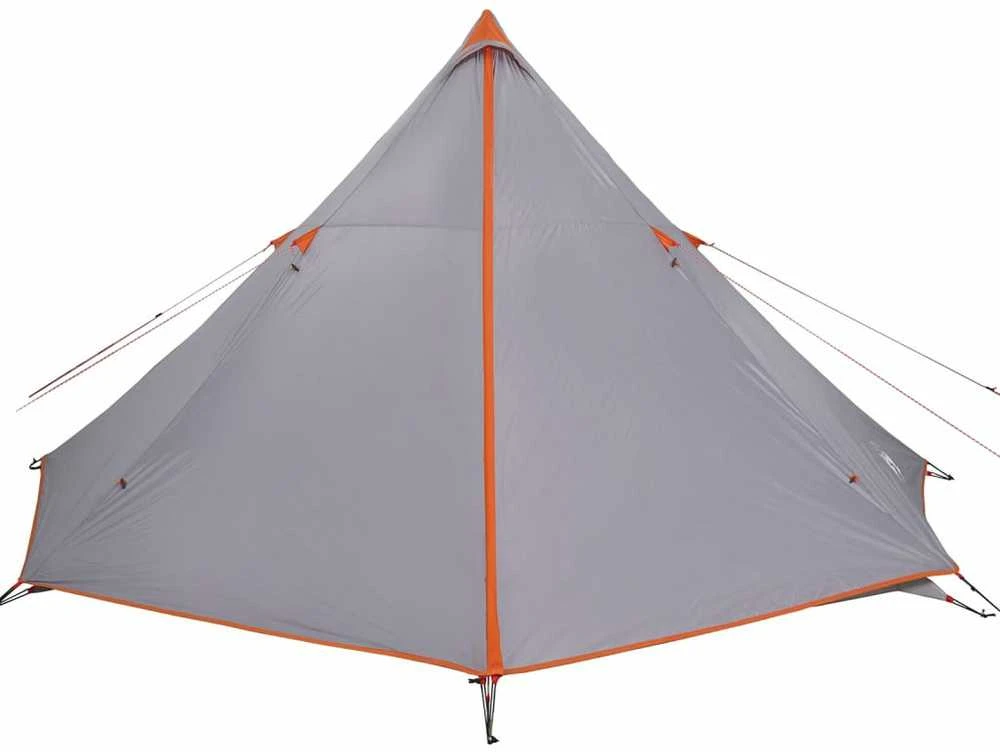 Šeimos palapinė, pilka ir oranžinė, aštuonvietė, tipi