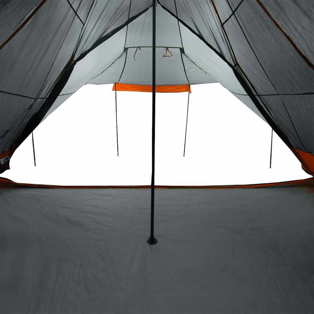 Šeimos palapinė, pilka ir oranžinė, aštuonvietė, tipi