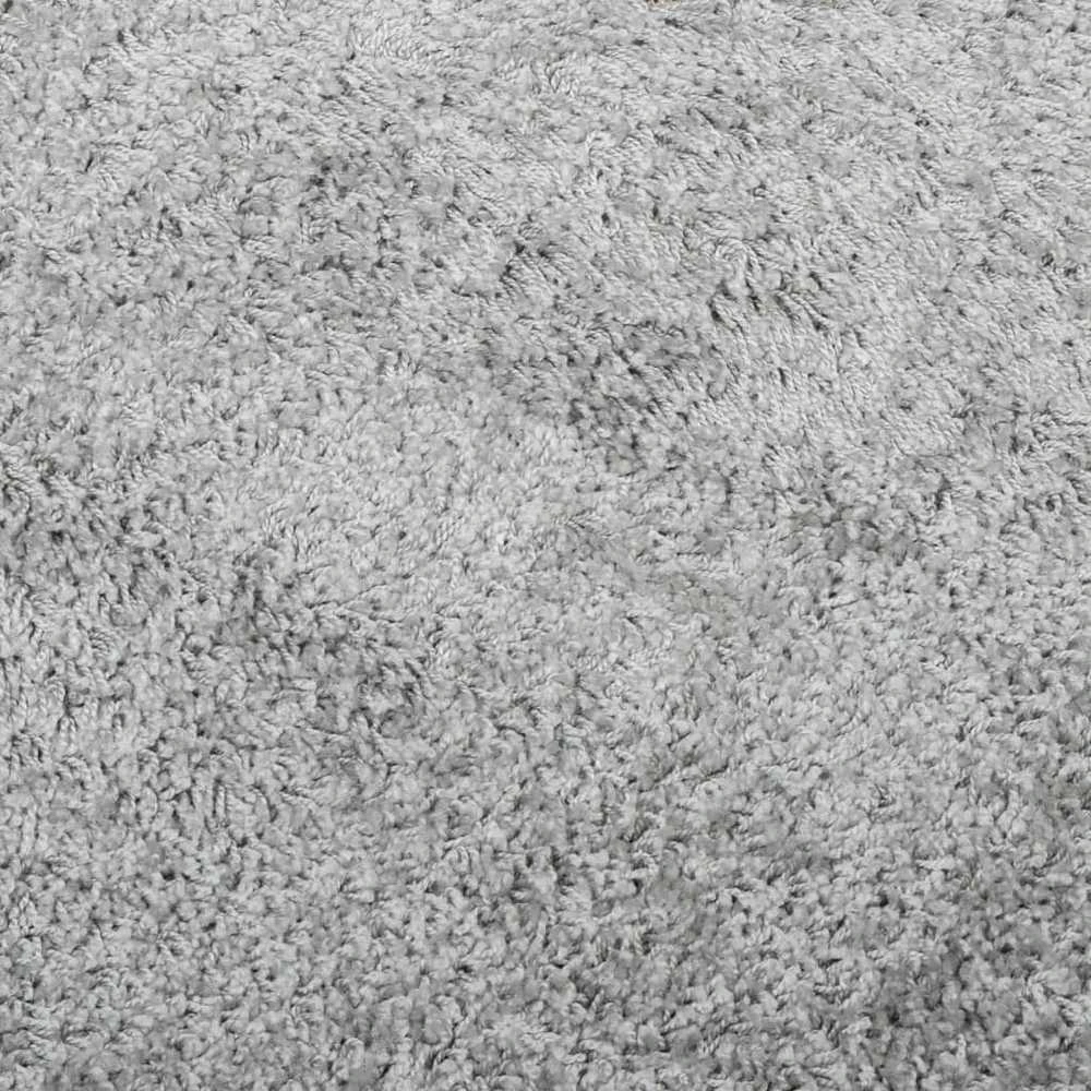 Shaggy kilimas PAMPLONA, pilkas, 200x280cm, aukšti šereliai