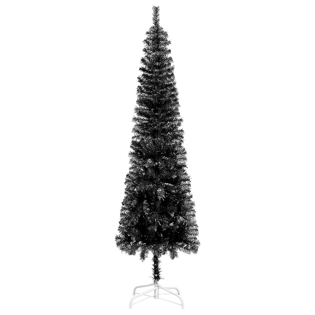 Siauria Kalėdų eglutė, juodos spalvos, 150cm