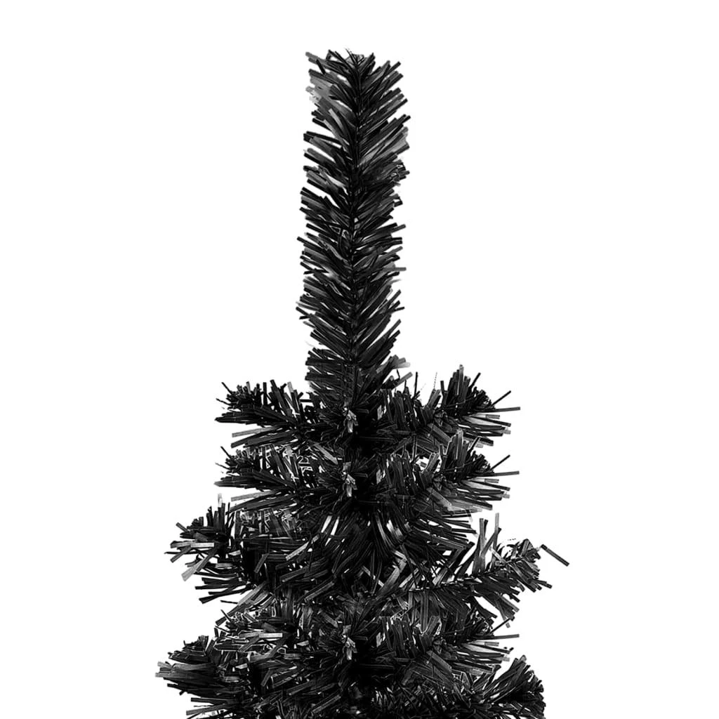 Siauria Kalėdų eglutė, juodos spalvos, 180cm