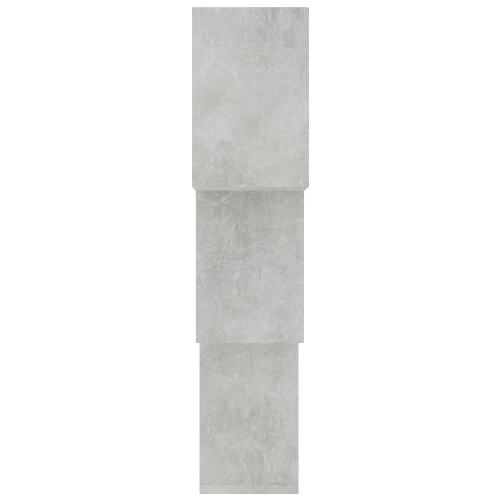 Sieninės lentynos, pilkos sp., 68x15x68cm, mediena, kubo formos