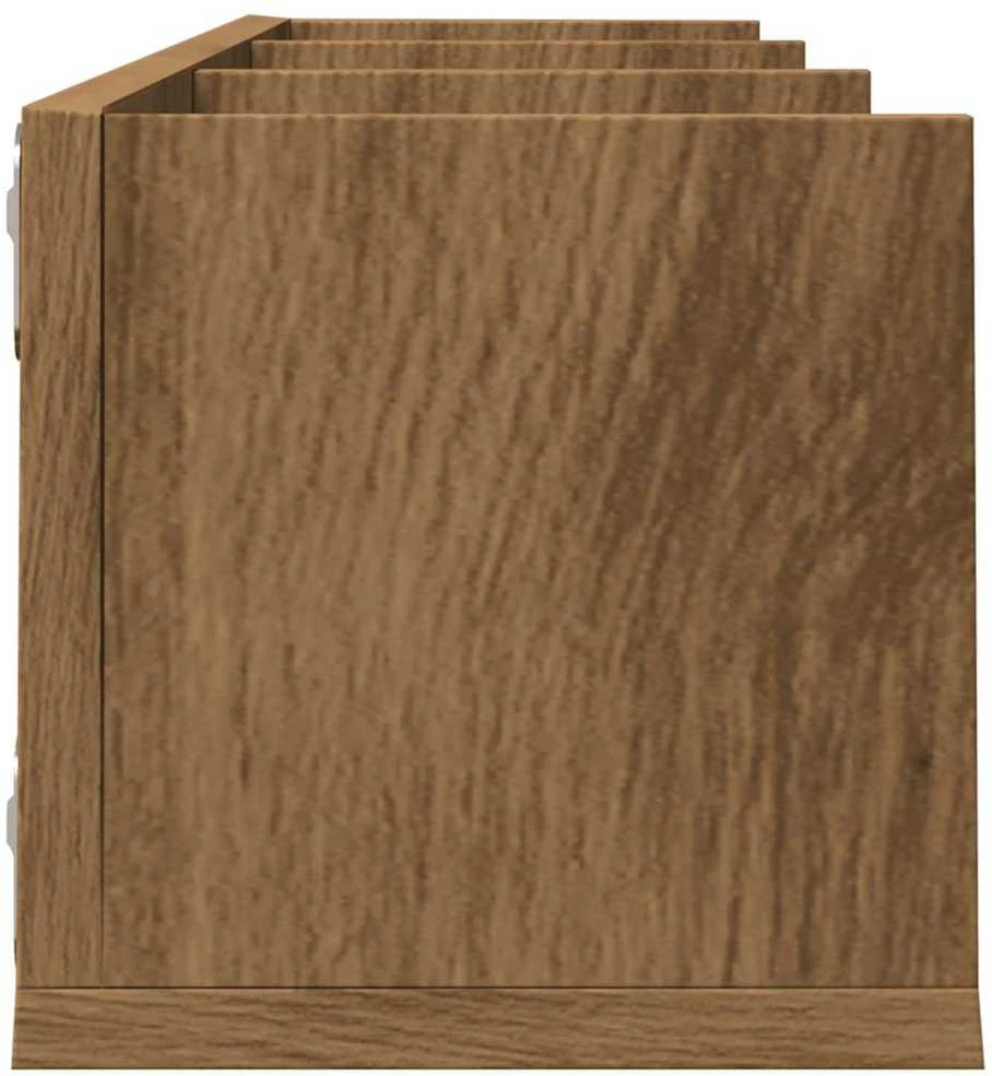 Sieninė CD lentyna, artisano, 75x18x18cm, apdirbta mediena