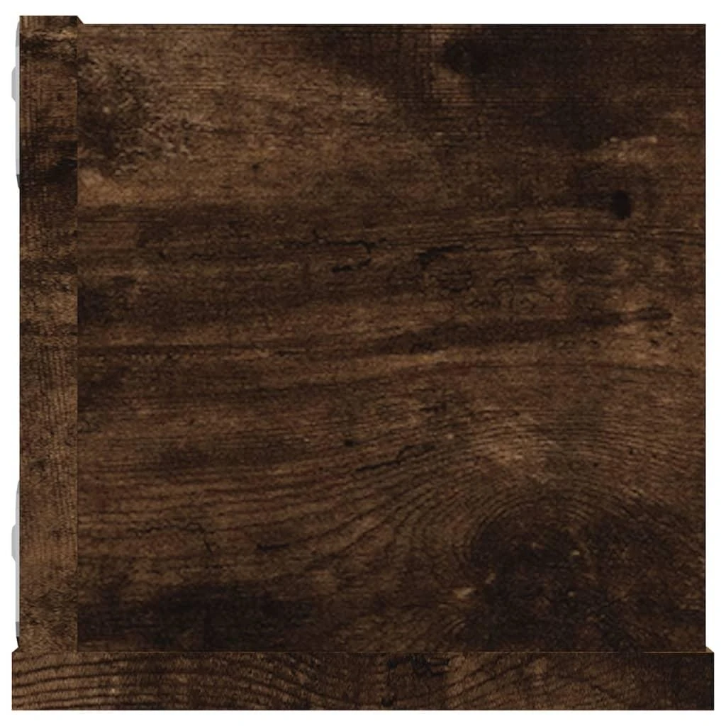 Sieninė CD lentyna, dūminio ąžuolo, 100x18x18cm, mediena