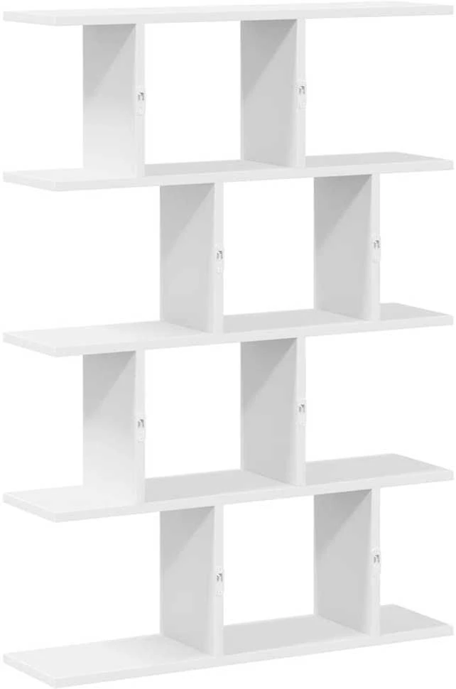 Sieninė lentyna, 12 skyrių, baltos, mediena, kubo formos
