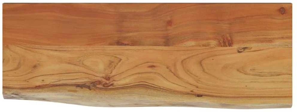Sieninė lentyna, 80x30x2,5cm, akacijos masyvas, su gyvu kraštu