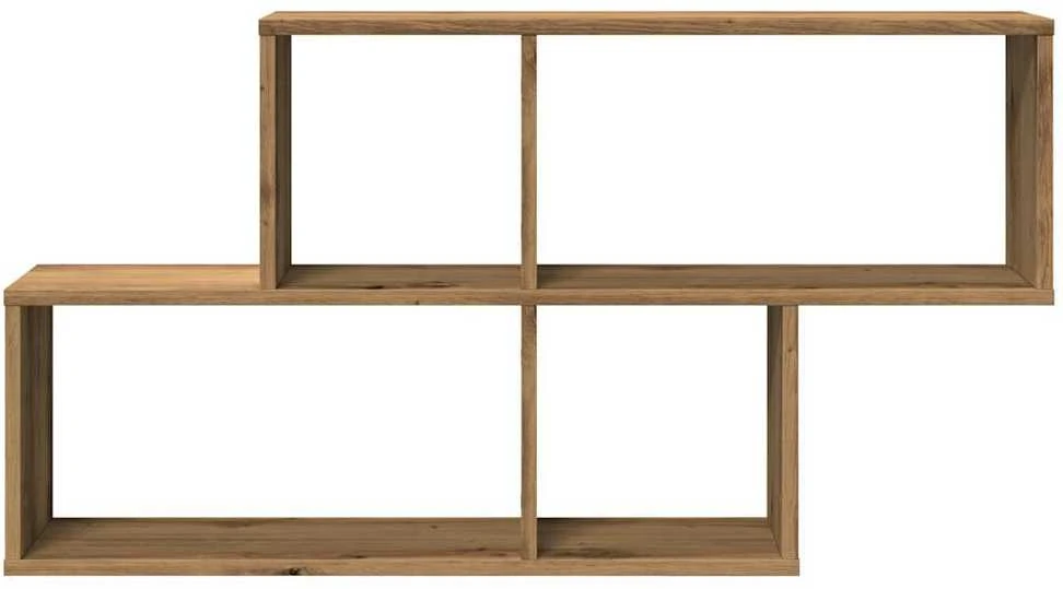Sieninė lentyna, artisano ąžuolo, 100x18x53cm, MDP
