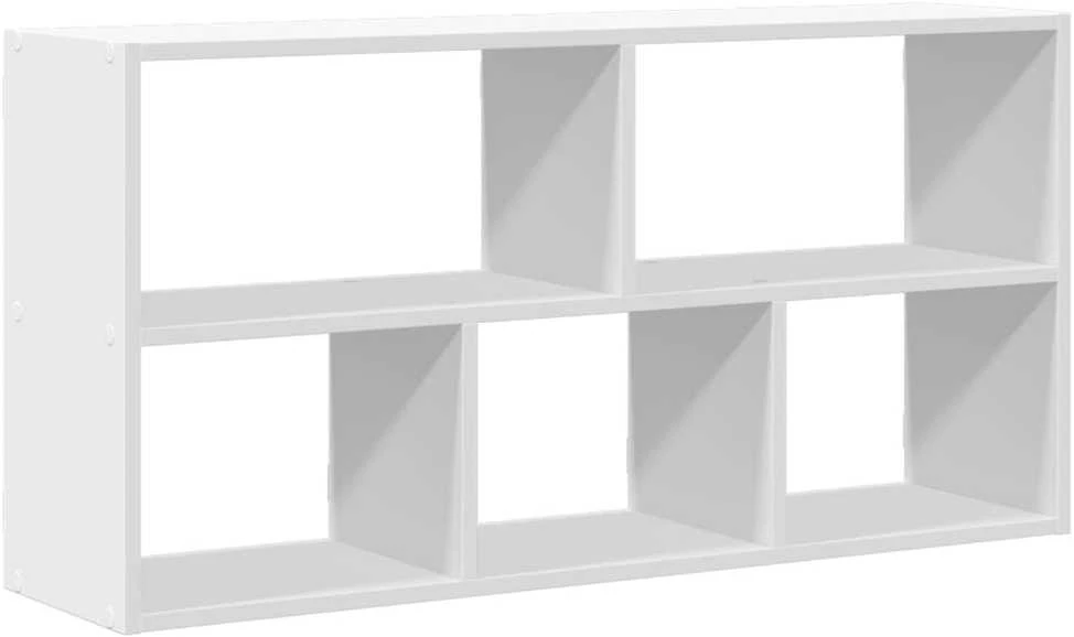 Sieninė lentyna, baltos spalvos, 100x25x50cm, apdirbta mediena