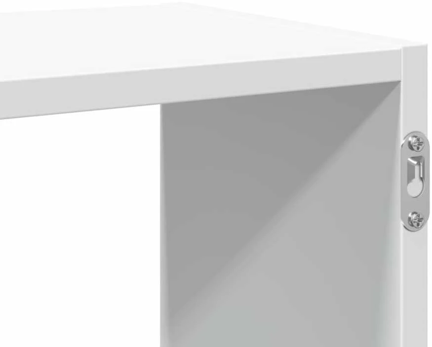 Sieninė lentyna, baltos spalvos, 100x25x50cm, apdirbta mediena