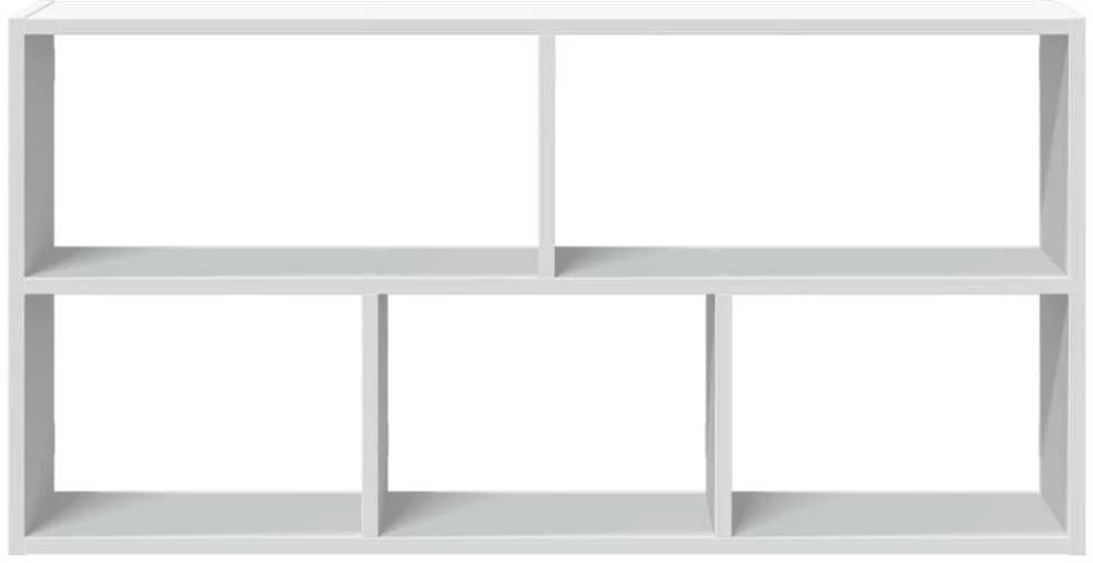 Sieninė lentyna, baltos spalvos, 100x25x50cm, apdirbta mediena