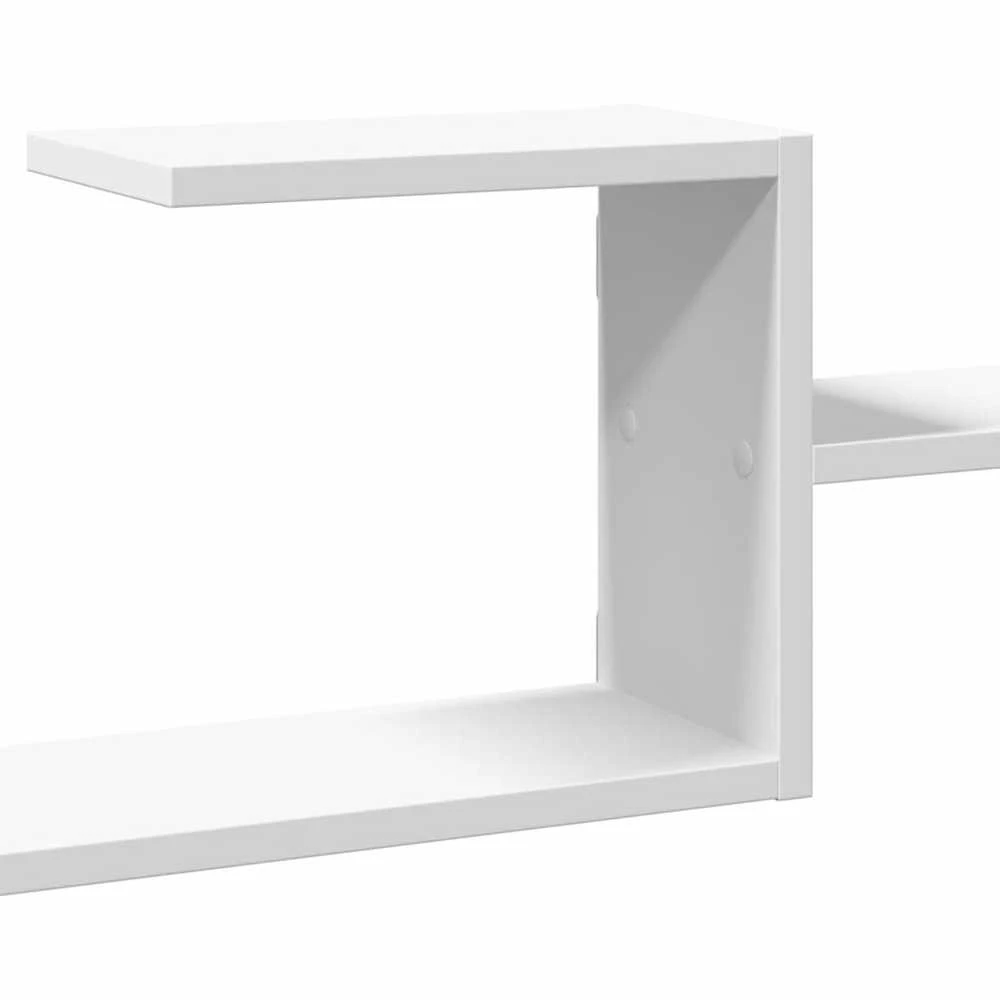 Sieninė lentyna, baltos spalvos, 104x15x49cm, apdirbta mediena