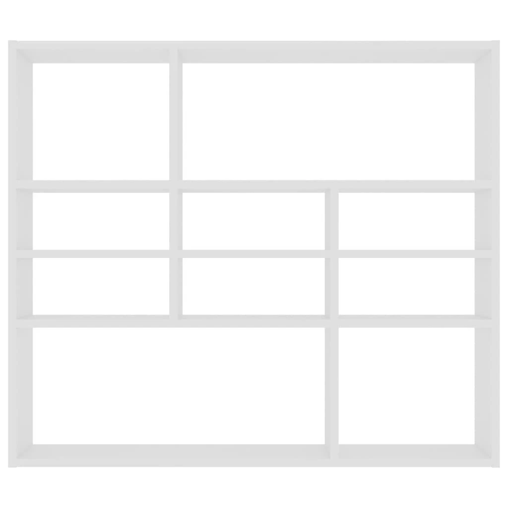 Sieninė lentyna, baltos spalvos, 90x16x78cm, apdirbta mediena