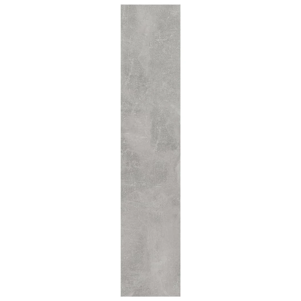 Sieninė lentyna, betono pilka, 90x16x78cm, apdirbta mediena
