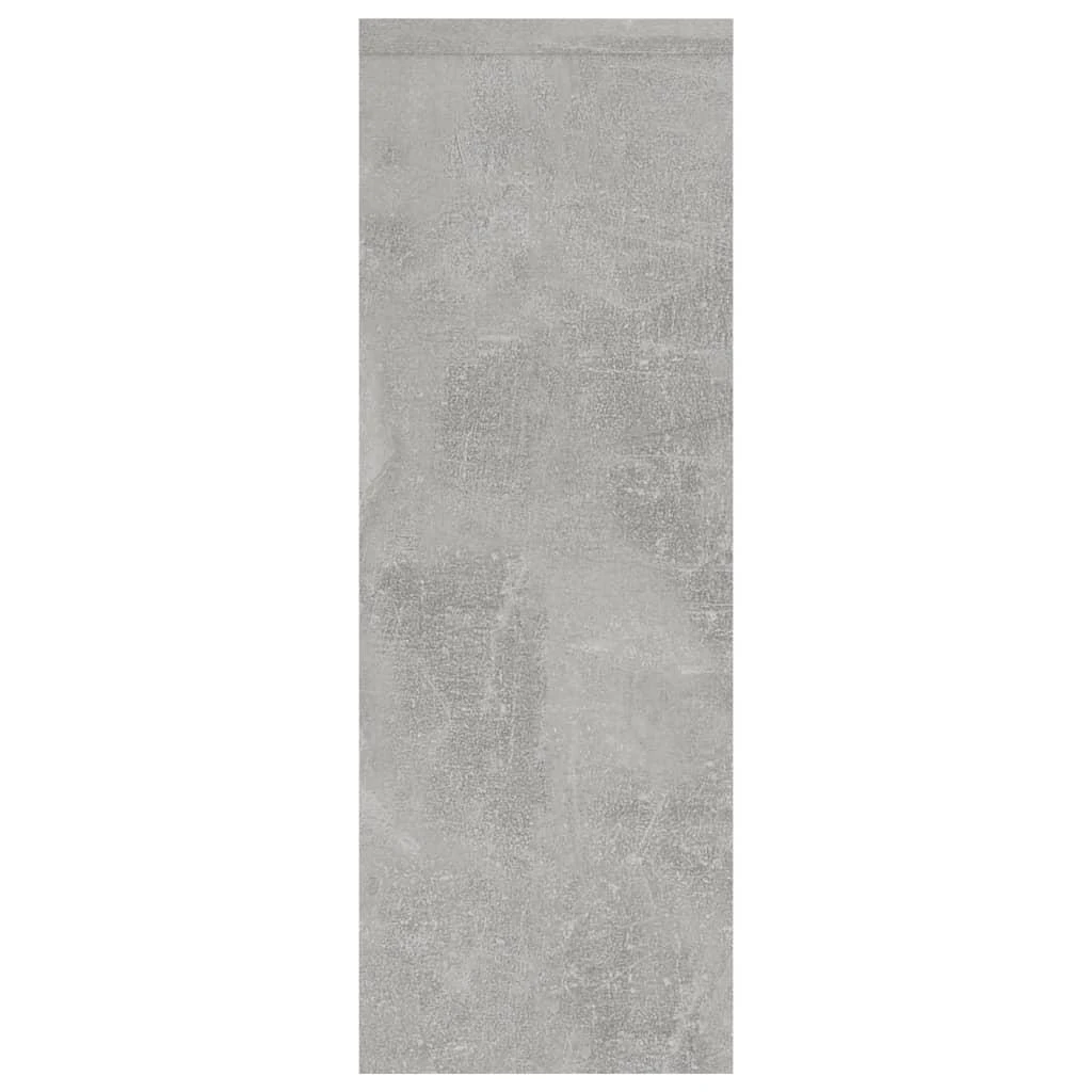 Sieninė lentyna, betono, 45,1x16x45,1cm, apdirbta mediena