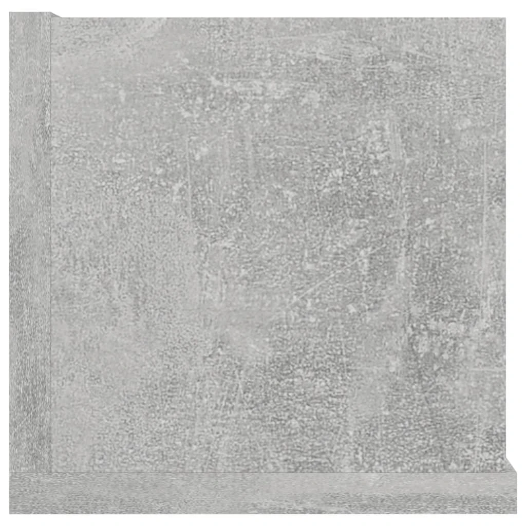 Sieninė CD lentyna, betono pilka, 100x18x18cm, apdirbta mediena