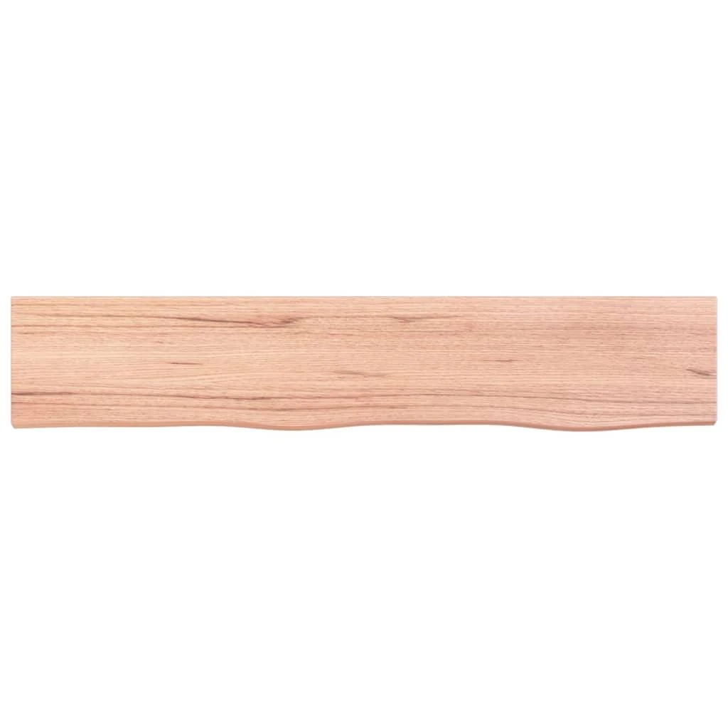 Sieninė lentyna, šviesiai ruda, 100x20x4cm, ąžuolo masyvas