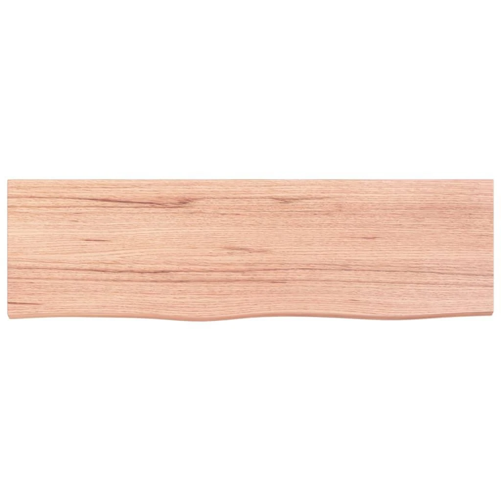 Sieninė lentyna, šviesiai ruda, 100x30x(2-4) cm, ąžuolo masyvas