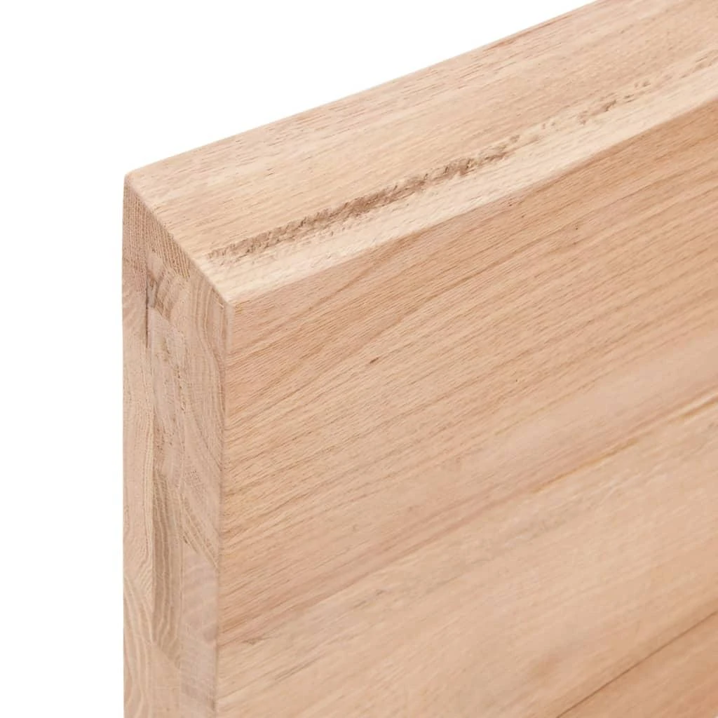 Sieninė lentyna, šviesiai ruda, 100x40x(2-6) cm, ąžuolo masyvas