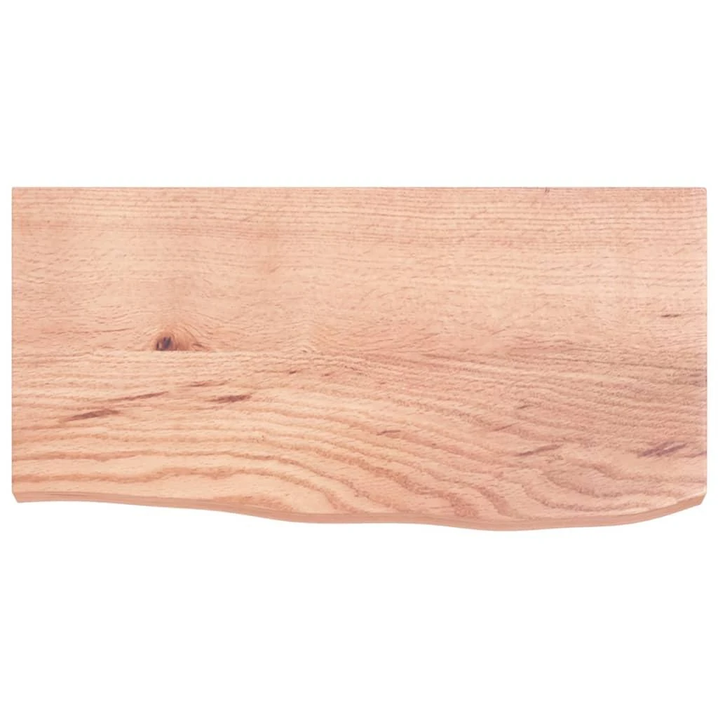 Sieninė lentyna, šviesiai ruda, 60x30x(2-4) cm, ąžuolo masyvas