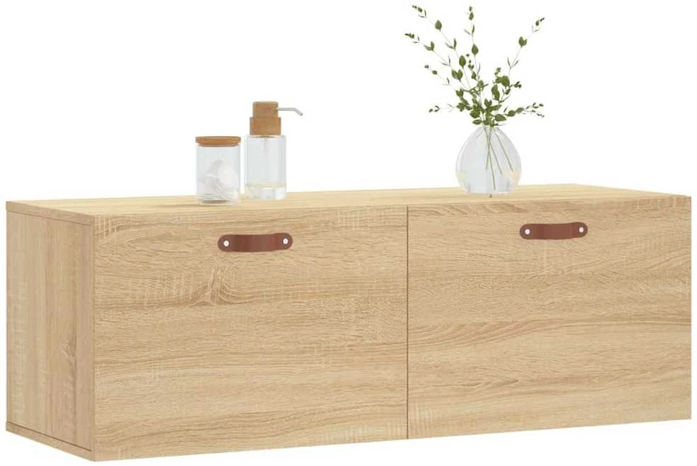 Sieninė spintelė, ąžuolo, 100x36,5x35cm, apdirbta mediena