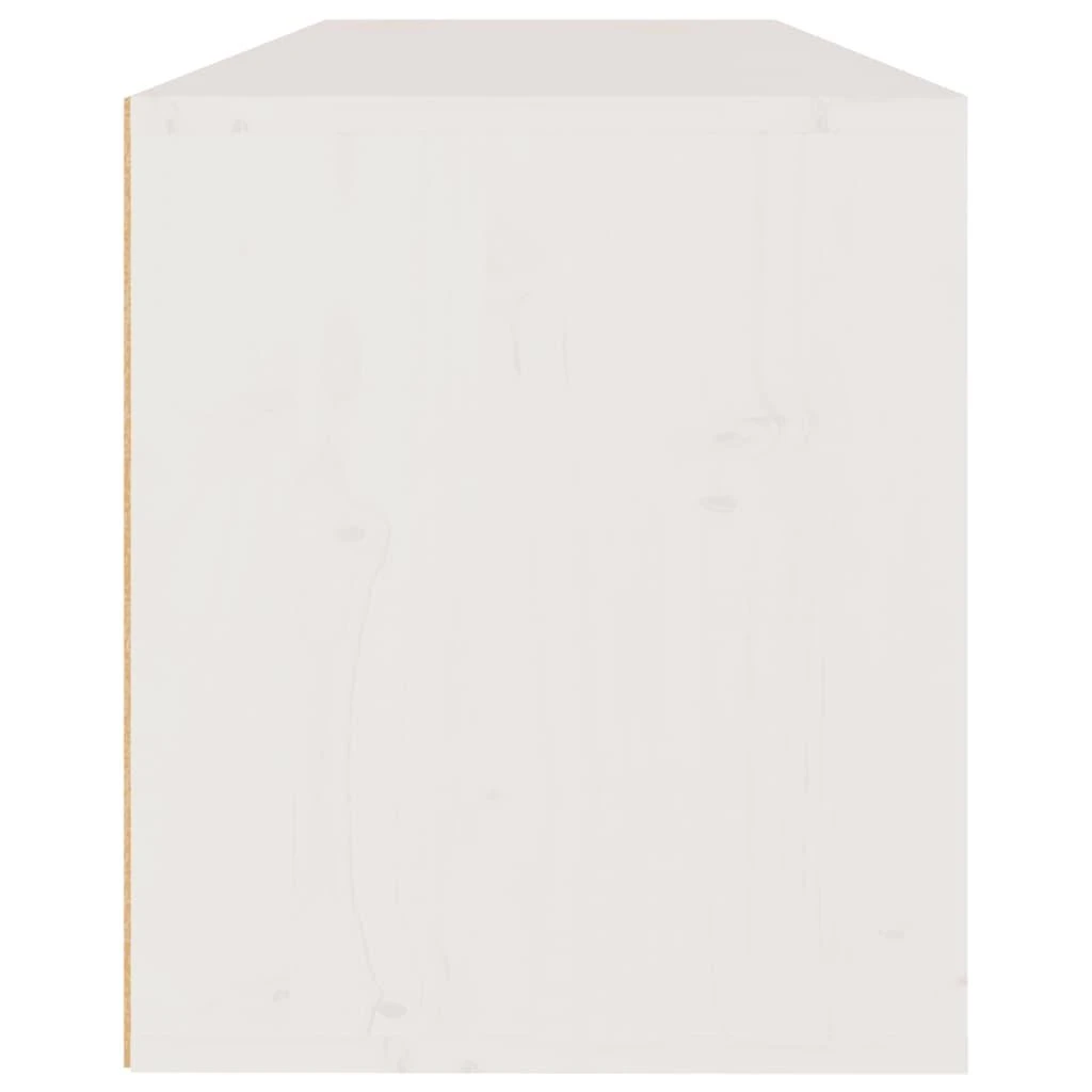 Sieninė spintelė, balta, 100x30x35cm, pušies medienos masyvas