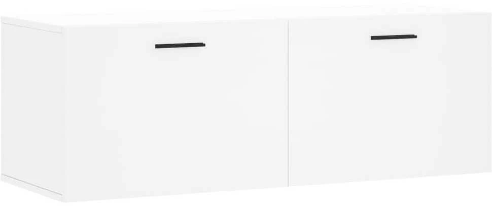 Sieninė spintelė, balta, 100x36,5x35cm, apdirbta mediena