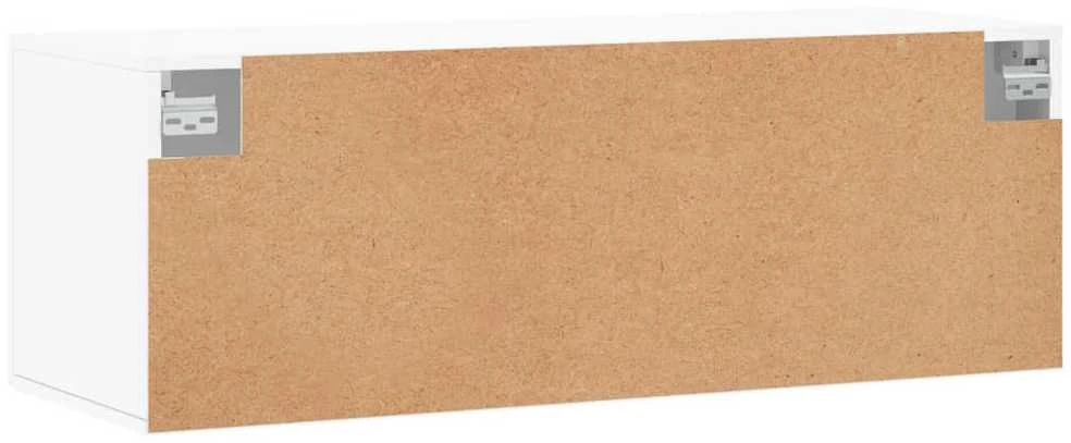 Sieninė spintelė, balta, 100x36,5x35cm, apdirbta mediena