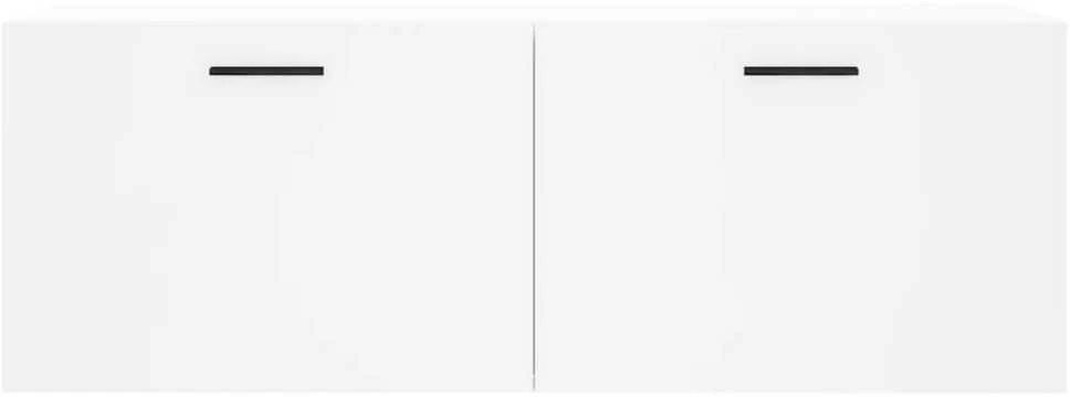 Sieninė spintelė, balta, 100x36,5x35cm, apdirbta mediena