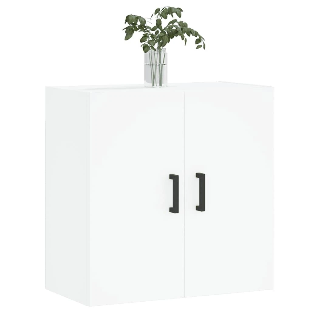 Sieninė spintelė, baltos spalvos, 60x31x60cm, apdirbta mediena