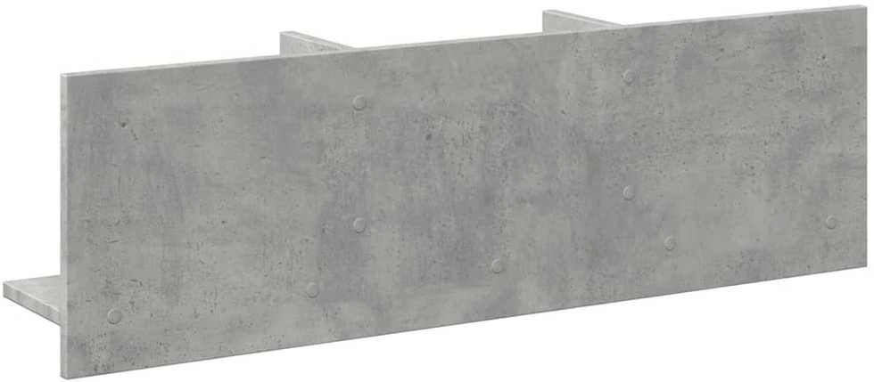 Sieninė spintelė, betono, 100x16,5x30cm, apdirbta mediena