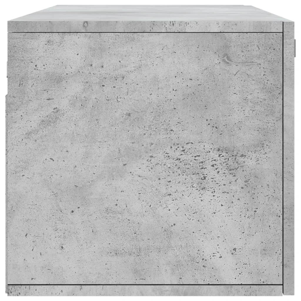 Sieninė spintelė, betono pilka, 100x36,5x35cm, apdirbta mediena